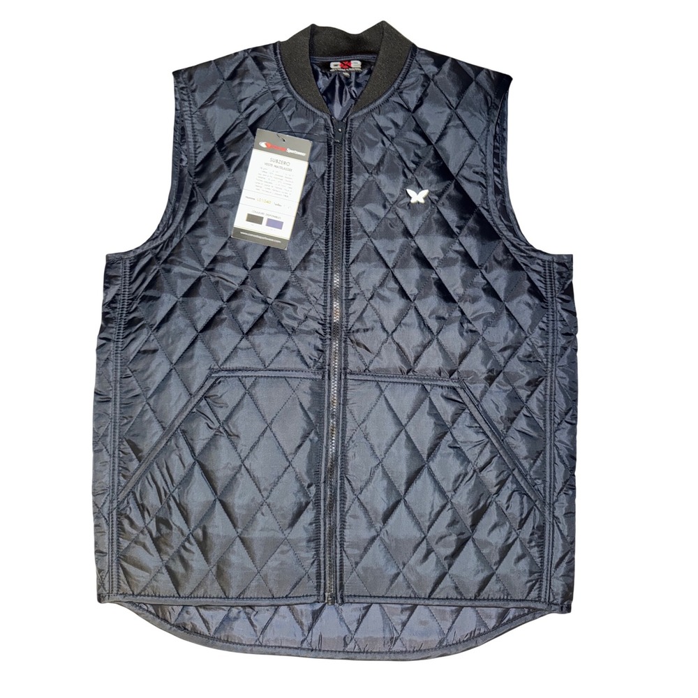 Canada Sportswear CX2 Subzero Quilted Vest Navy‎ Men's Small NEW